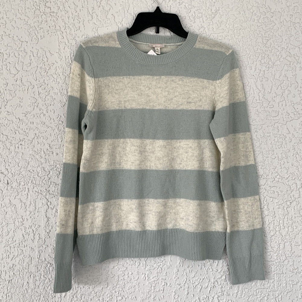 Gap lamb wool blend striped sweater size M